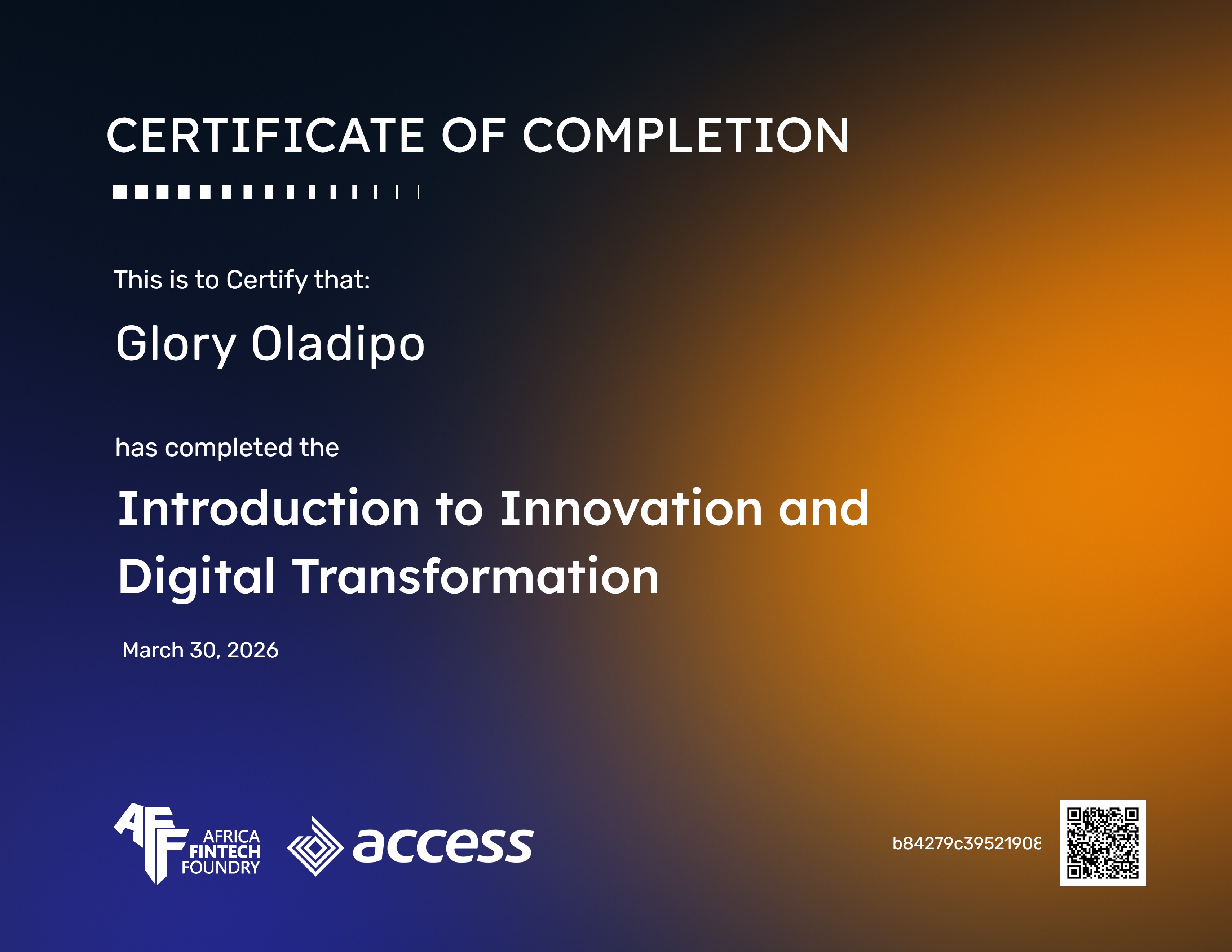 Introduction to Innovation and Digital Transformation