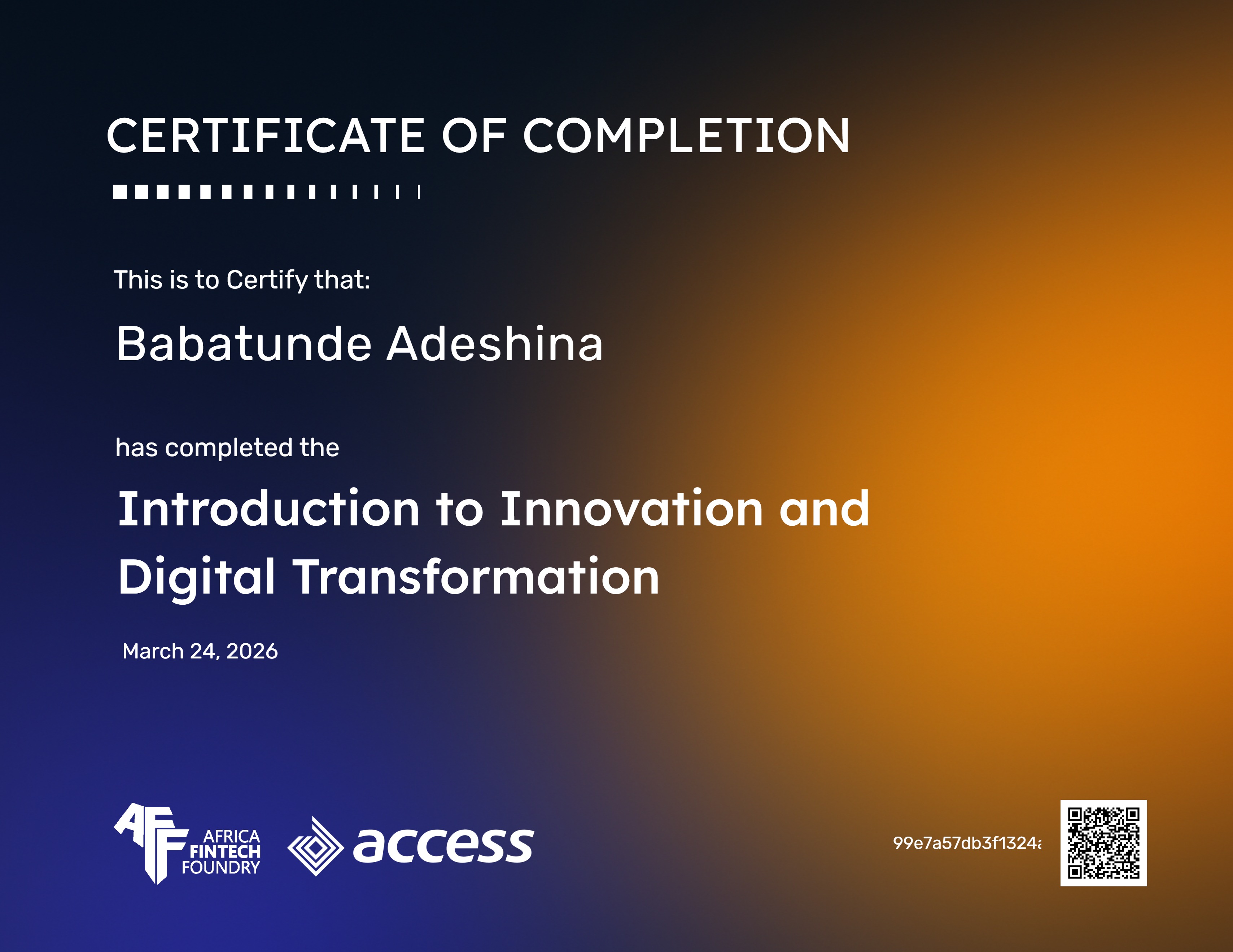 Introduction to Innovation and Digital Transformation